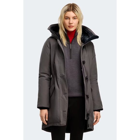 CANADA GOOSE Rossclair Park Black Label Jacket Coastal Grey Size Medium NWT - Picture 1 of 10